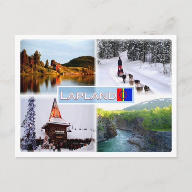 Postal FI Lapland - Lago Inari - Lammintupa - Santa Claus (Anverso)