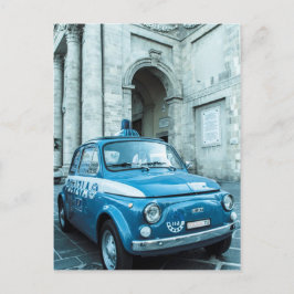 Postal Fiat 500 Carro de policía en Italia