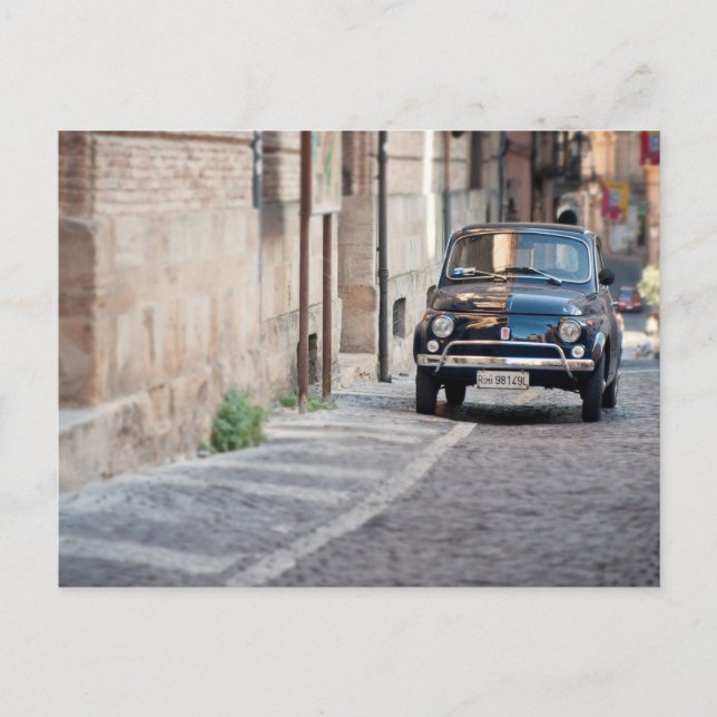 Postal Fiat 500, Cinquecento en Italia (Anverso)