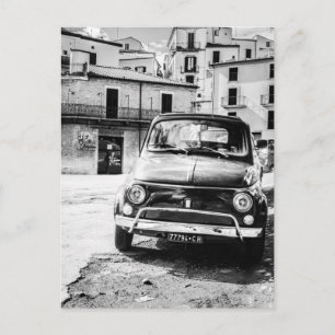 Postal Fiat 500 en Italia regalos de viaje retro