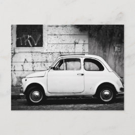 Postal Fiat 500 en Roma, Italia