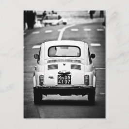 Postal Fiat 500 en Roma, Italia