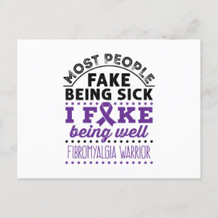 Postal Fibromialgia Guerrero Falso Ser Bien