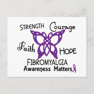 Postal Fibromialgia Mariposa Celta 3