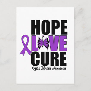 Postal Fibrosis Quística Esperanza Cura de Amor