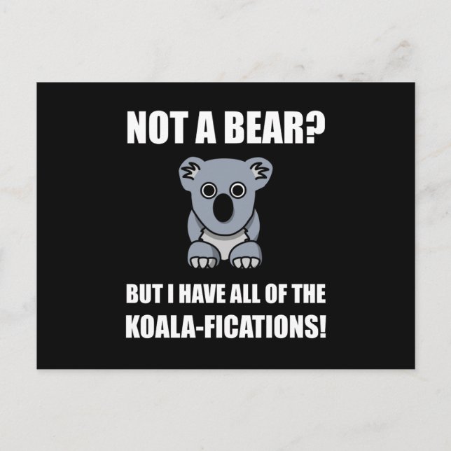Postal Ficciones de Koala (Anverso)