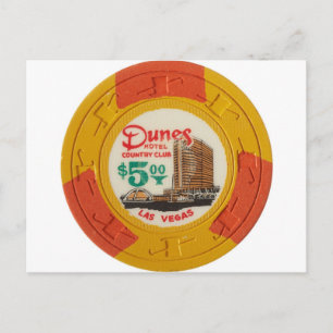 Postal Ficha de póquer del casino de juego obsoleta de La