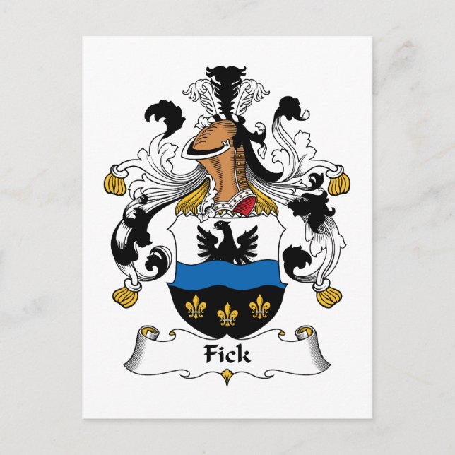 Postal Fick Family Crest (Anverso)