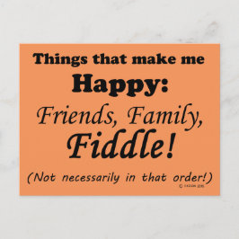 Postal Fiddle Me Hace Feliz
