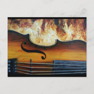 Postal Fiddle Post Card