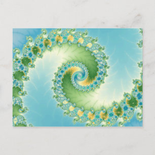 Postal Fiddlehead - Arte fractal