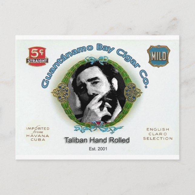 Postal Fidel Castro Guantánamo Cuba Cigar Company (Anverso)