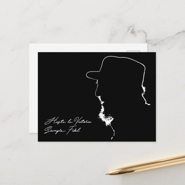 Postal Fidel Castro, Presidente, Revolución, Cuba, La Hab (Anverso/Reverso In Situ)