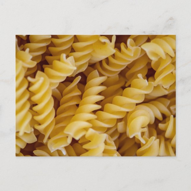 Postal Fideos de pasta Fusilli (Anverso)