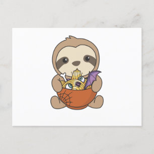 Postal Fideos Japoneses Noodles Halloween Slon Ramen