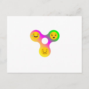 Postal Fidget Spinner Emoji es un regalo divertido