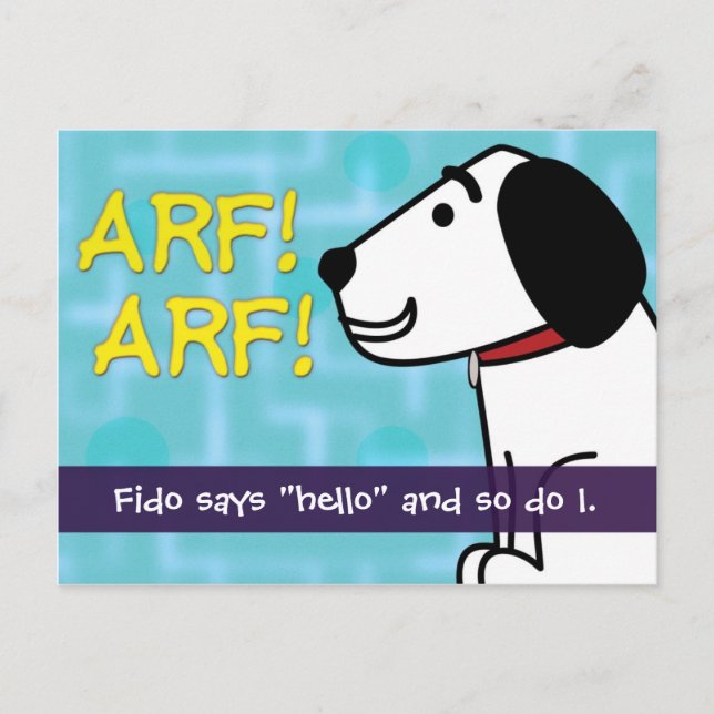 Postal Fido dice Hola (Anverso)