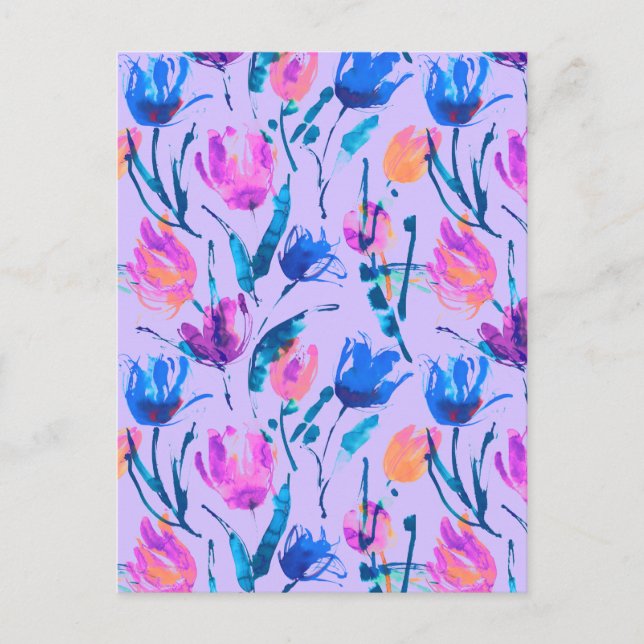 Postal Fiebre tulipana (Anverso)