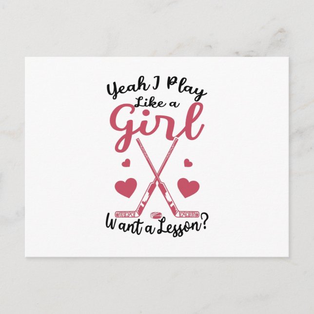 Postal field hockey girls (Anverso)