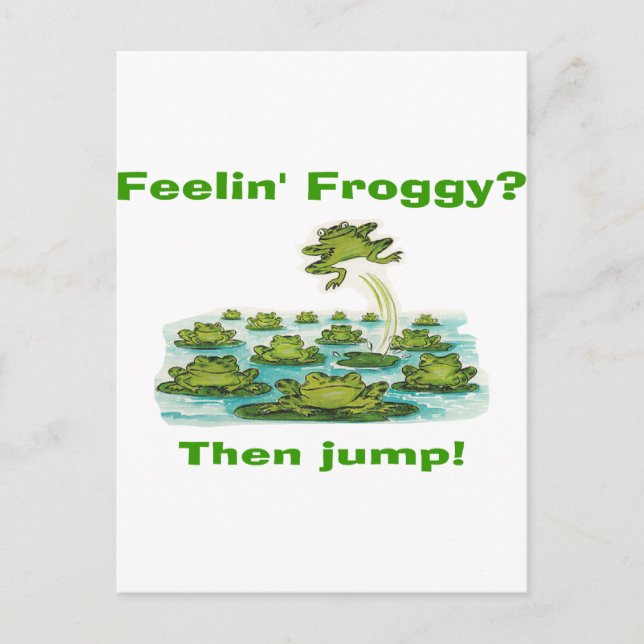 Postal fielina froggy (Anverso)