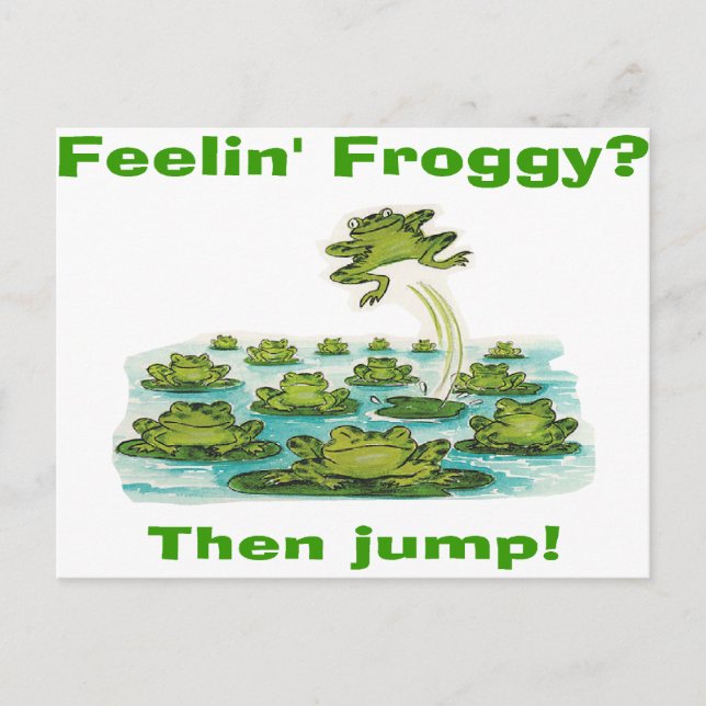 Postal fielina froggy (Anverso)