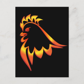 Postal Fiery Rooster