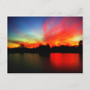 Postal Fiery Sky