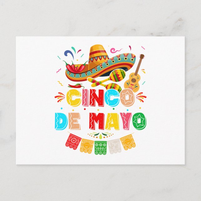 Postal Fiesta Cinco de Mayo (Anverso)