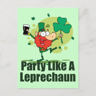 Postal Fiesta como un Leprechaun