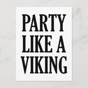Postal Fiesta Como Un Viking