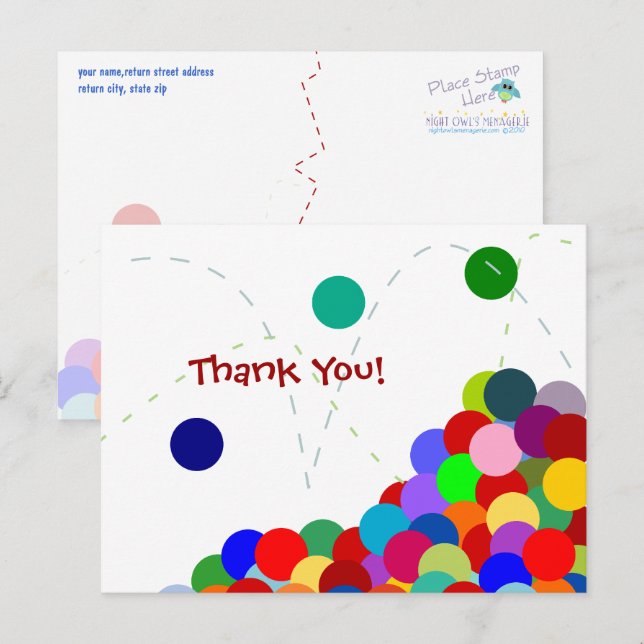 Postal Fiesta de Abono Gracias Postcard (Anverso / Reverso)