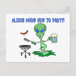 Postal Fiesta de Aliens