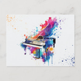 Postal Fiesta de arte de piano