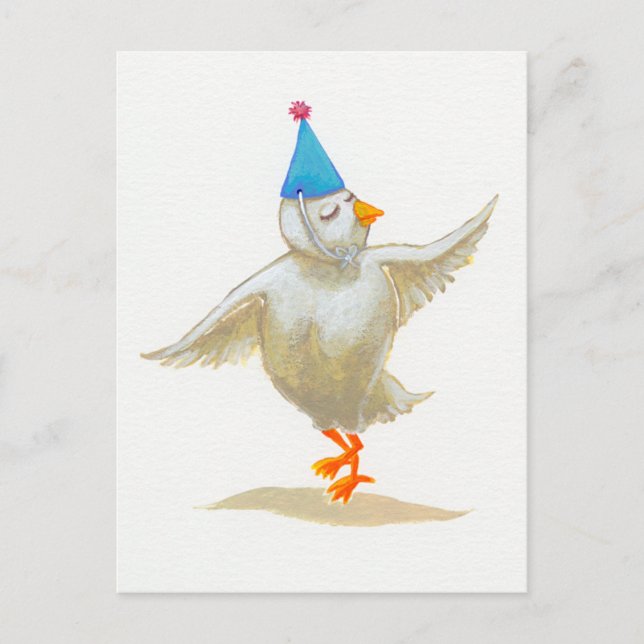Postal Fiesta de arte de pollo gorra encantadora sensació (Anverso)
