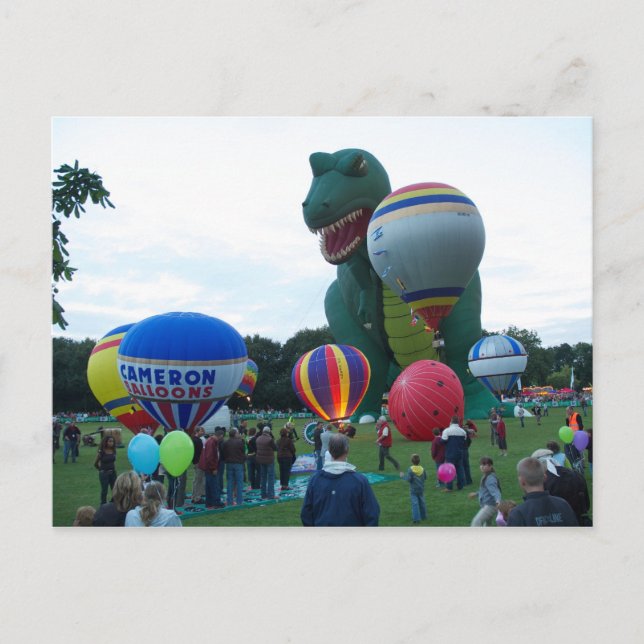 Postal Fiesta de balón (Anverso)