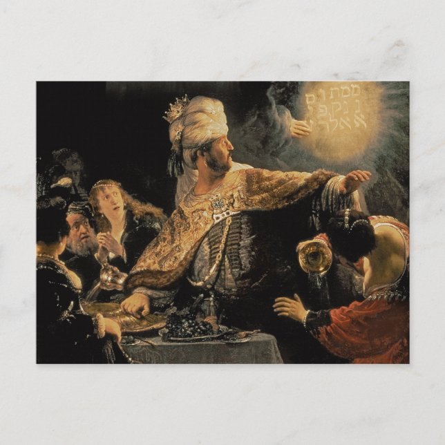 Postal Fiesta de Belshazzar c.1636-38 (Anverso)