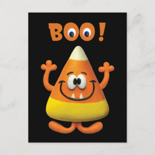 Postal Fiesta de Boo Candy Corn Halloween