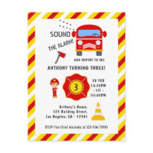 Fiesta de cumpleaños de bombero