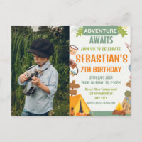Fiesta de cumpleaños de camping para niños moderno