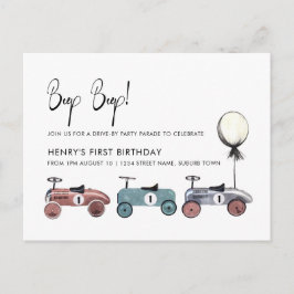 Postal Fiesta de cumpleaños de cuarentena número 1 con de