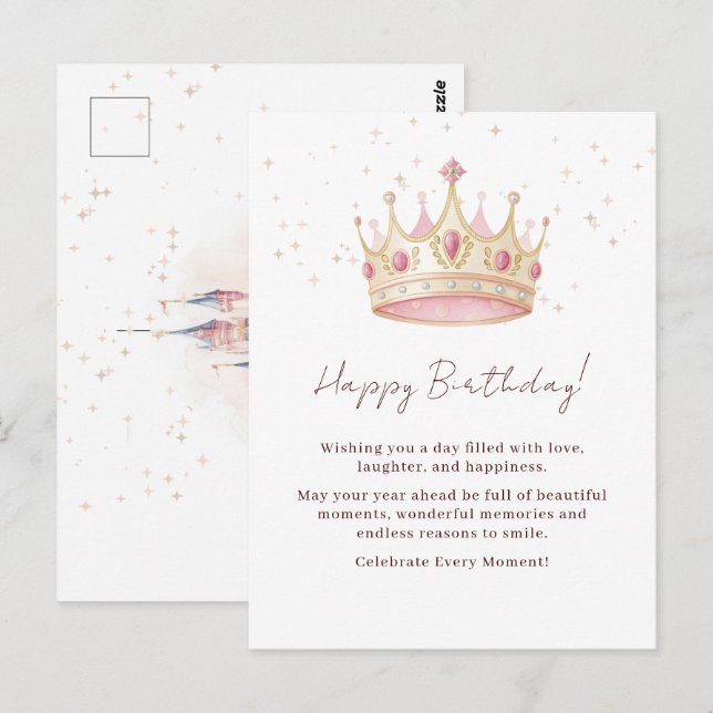Postal Fiesta de Cumpleaños de la Corona de Princesa (Anverso / Reverso)