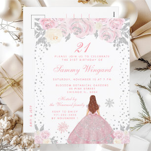 Postal Fiesta de cumpleaños de la Princesa de Cabello Mar