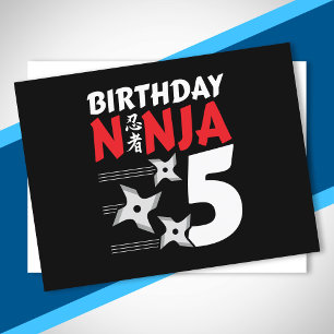 Postal Fiesta de Cumpleaños de Ninja - Ninja de Cumpleaño