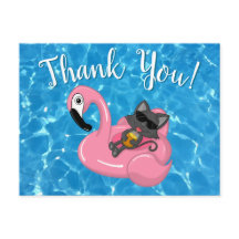 Fiesta de Cumpleaños de Niños con Flamencos y Gato