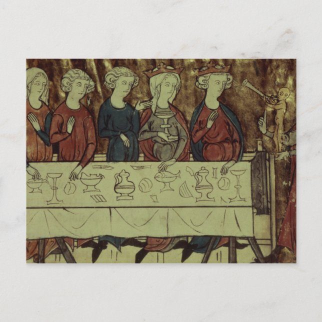 Postal Fiesta de cumpleaños de Nubien, Rey de Armenia (Anverso)