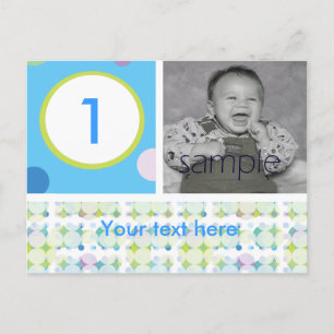 Postal Fiesta de cumpleaños de Polka Dot