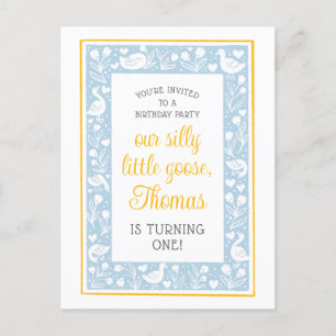 Postal Fiesta de Cumpleaños de Silvestre Pato Tonto