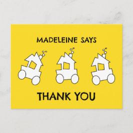 Postal Fiesta de Cumpleaños de Tren