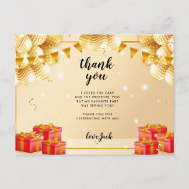 Postal Fiesta de Cumpleaños del Camión de Bomberos Rojo