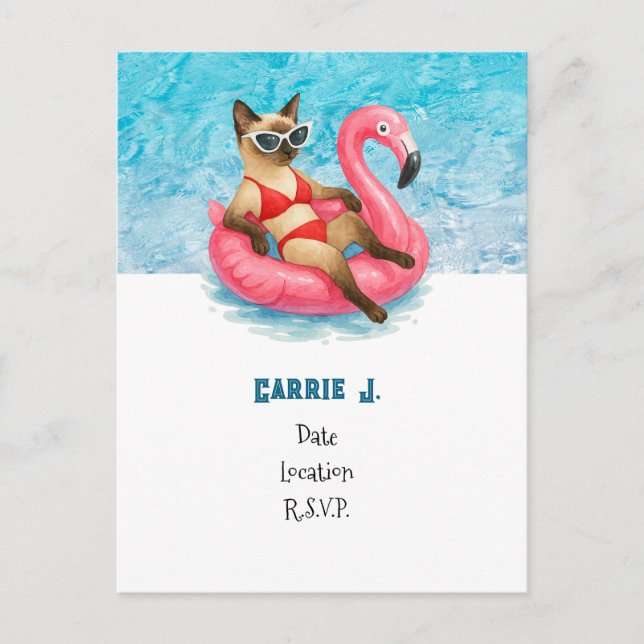 Postal Fiesta de cumpleaños del grupo para los amantes de (Anverso)